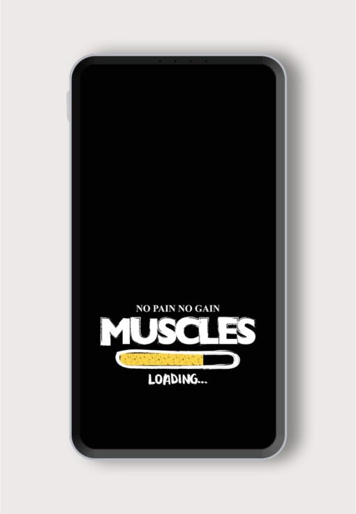 Muscles Loading Motivational Printed Designer 10000 mAh PowerBank Zapvi