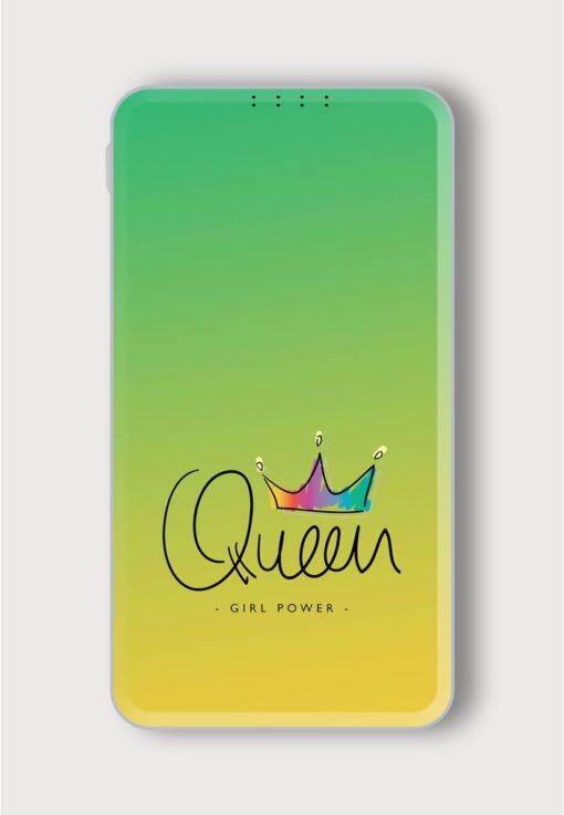 Queen Girl Power Printed Designer 10000 mAh PowerBank Zapvi