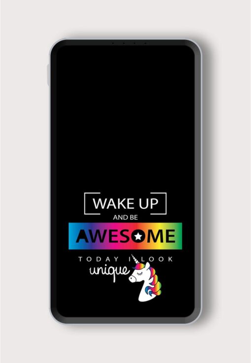 Inspirational Quote Unicorn Printed Designer 10000 mAh PowerBank Zapvi