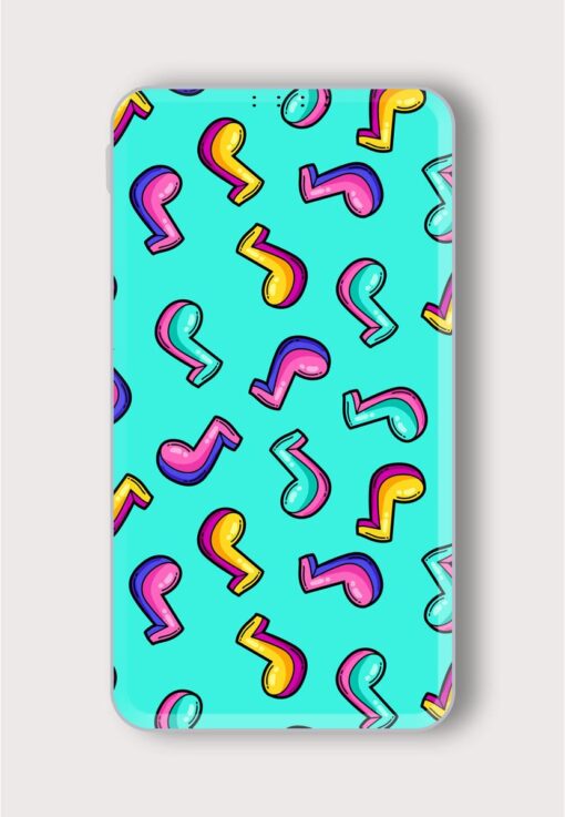 Seamless Pattern Cartoon Printed Designer 10000 mAh PowerBank Zapvi