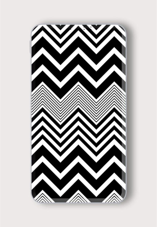 Seamless Zig Zag Printed Designer 10000 mAh PowerBank Zapvi