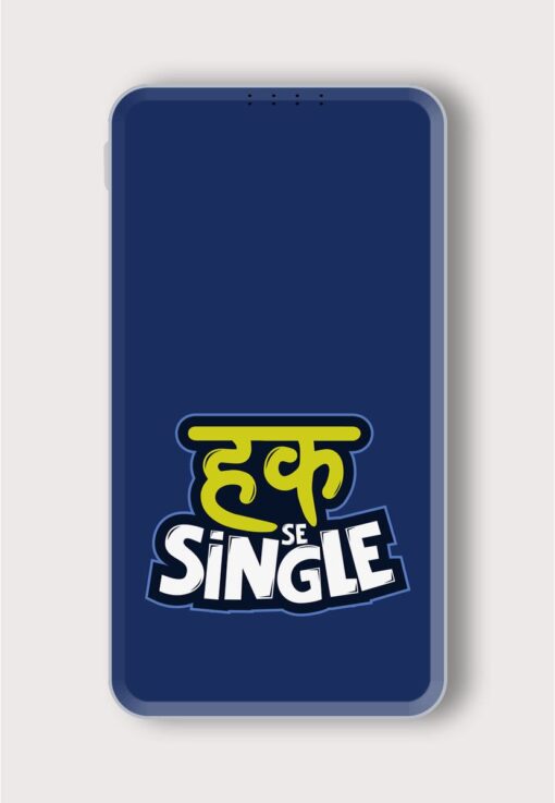 Haq Se Single Printed Designer 10000 mAh PowerBank Zapvi