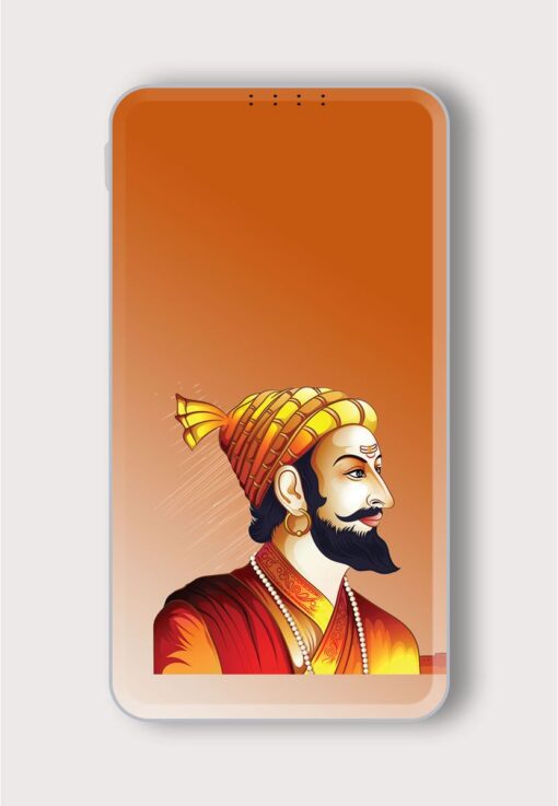 Illustration Chatrapati Sjiivaji Printed Designer 10000 mAh PowerBank Zapvi