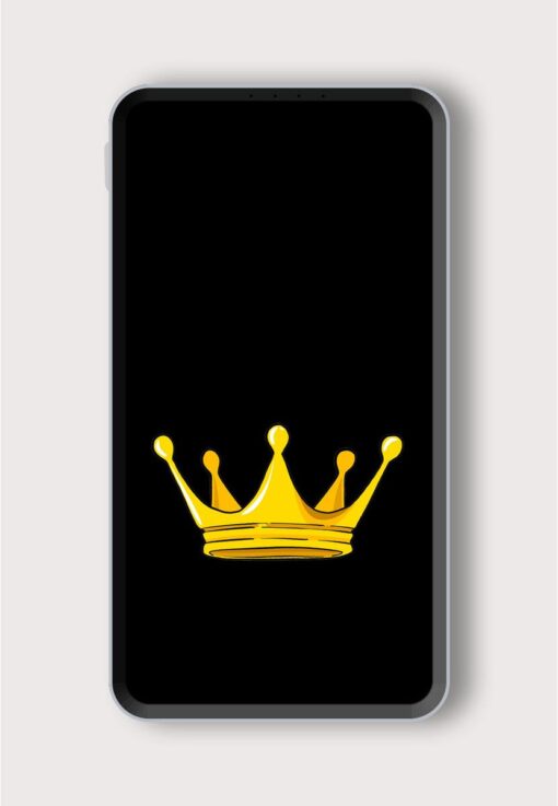 Yellow Crown On Printed Designer 10000 mAh PowerBank Zapvi