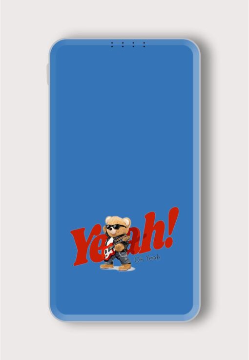 Yeah Slogan Bear Printed Designer 10000 mAh PowerBank Zapvi