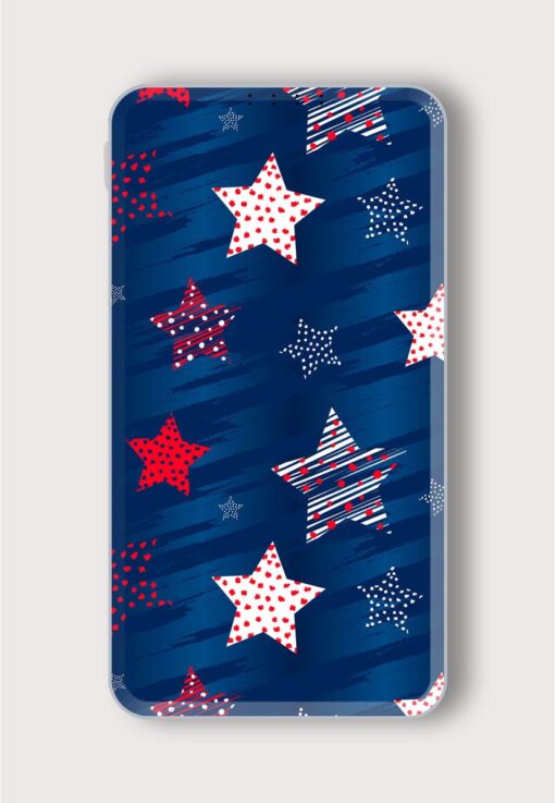 Abstract Seamless Stars Printed Designer 10000 mAh PowerBank Zapvi