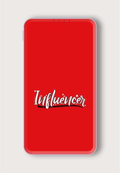 Influencer Lettering Trendy Printed Designer 10000 mAh PowerBank Zapvi