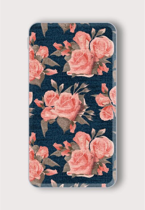 Pink Roses Floral Printed Designer 10000 mAh PowerBank Zapvi