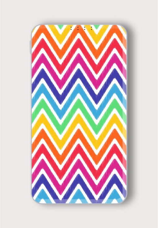 Seamless Chevron Pattern Printed Designer 10000 mAh PowerBank Zapvi