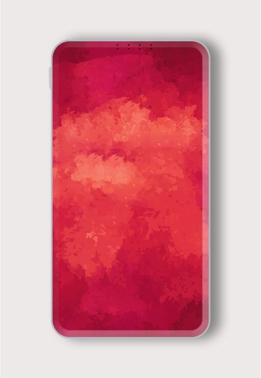 Gradient Wine Red Printed Designer 10000 mAh PowerBank Zapvi