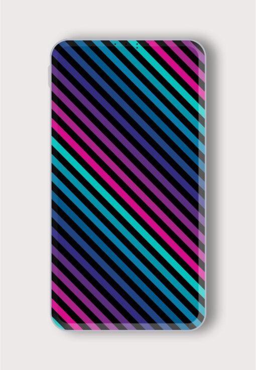 Diagonal Stripes Seamless Printed Designer 10000 mAh PowerBank Zapvi