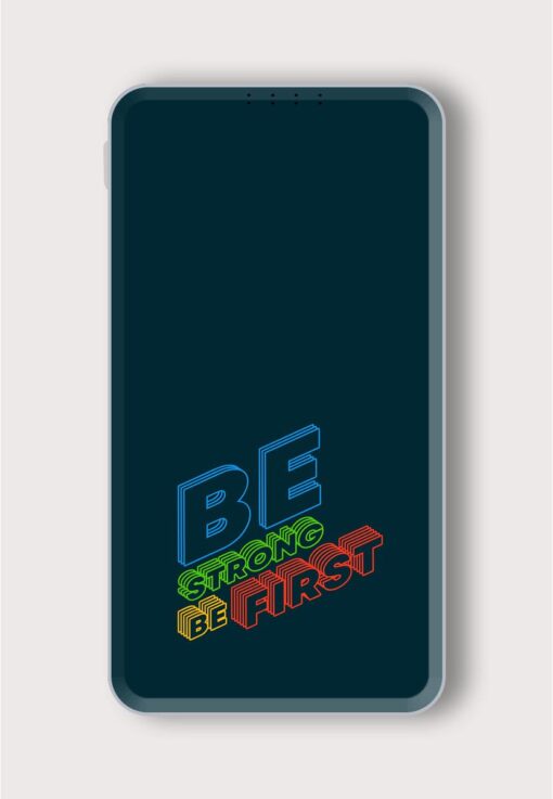 Be Strong First Printed Designer 10000 mAh PowerBank Zapvi