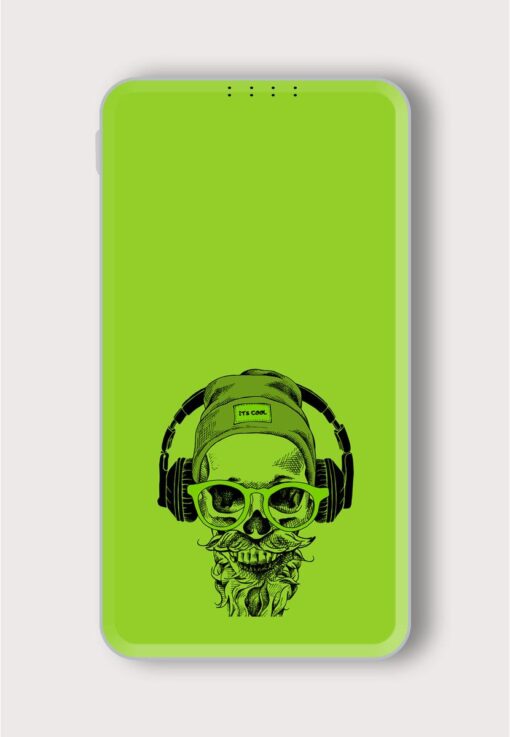 Skull Beard Mustache Printed Designer 10000 mAh PowerBank Zapvi