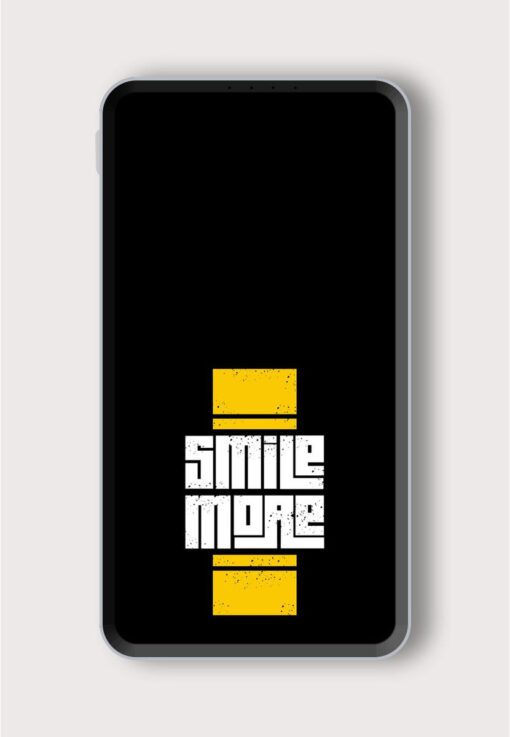 Smile More Typography Printed Designer 10000 mAh PowerBank Zapvi