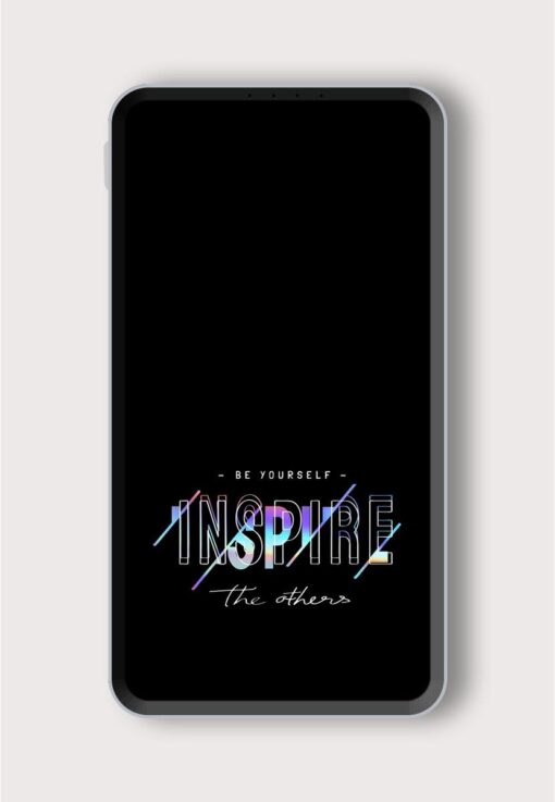 Inspire Slogan Holographic Printed Designer 10000 mAh PowerBank Zapvi