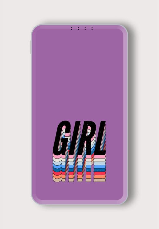 Slogan Girl Phrase Printed Designer 10000 mAh PowerBank Zapvi