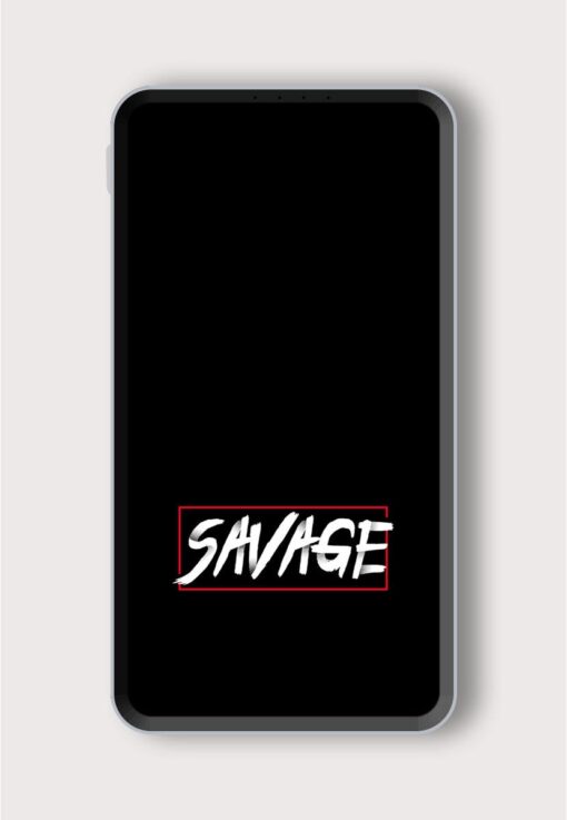 Savage Typography Dots Printed Designer 10000 mAh PowerBank Zapvi