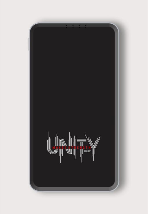 Unity Makes Strength Printed Designer 10000 mAh PowerBank Zapvi