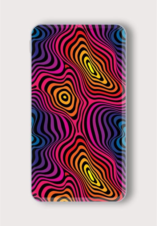 Colorful Fluid Curved Printed Designer 10000 mAh PowerBank Zapvi