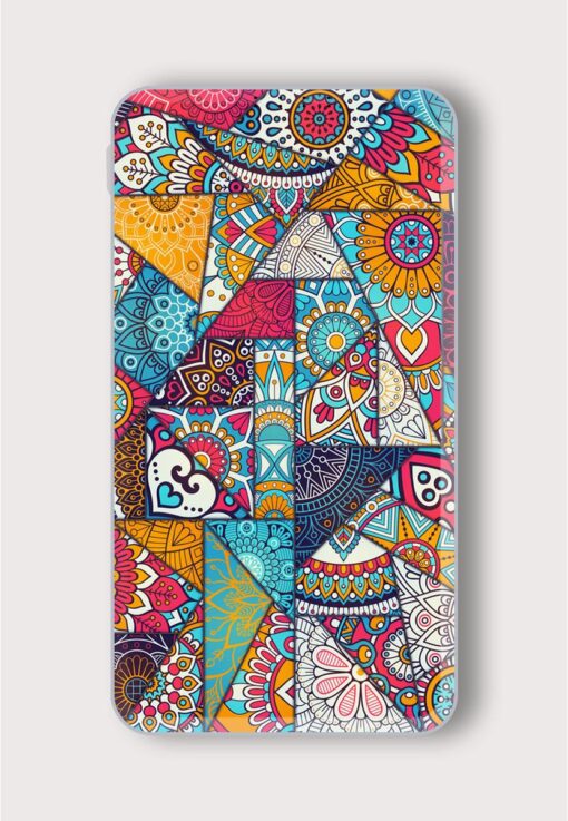 Patchwork Pattern Vintage Printed Designer 10000 mAh PowerBank Zapvi