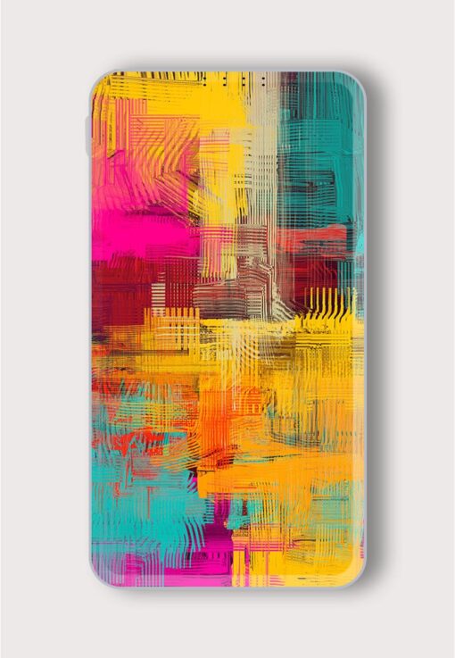 Abstract Background Texture Printed Designer 10000 mAh PowerBank Zapvi