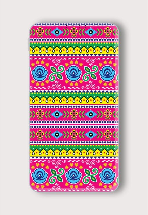 Seamless Vector Printed Designer 10000 mAh PowerBank Zapvi