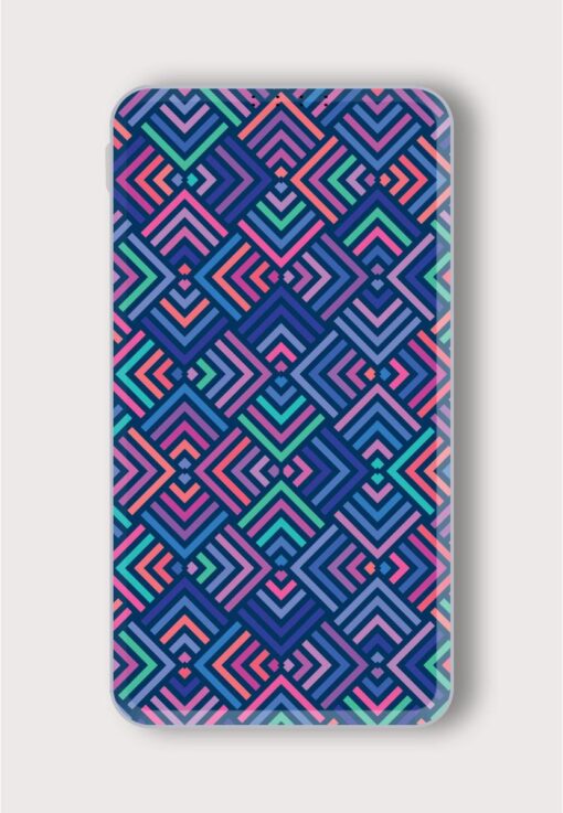 Vector Color Pattern Printed Designer 10000 mAh PowerBank Zapvi