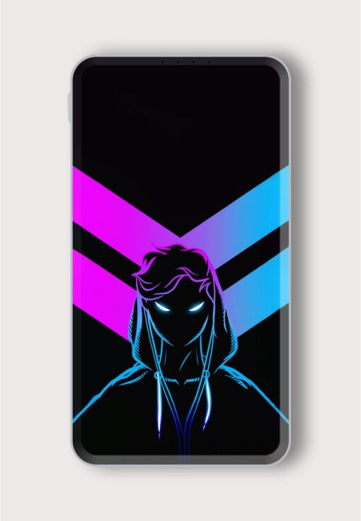 Neon Character Art Printed Designer 10000 mAh PowerBank Zapvi