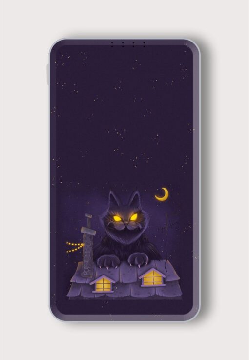 Halloween Cat Printed Designer 10000 mAh PowerBank Zapvi