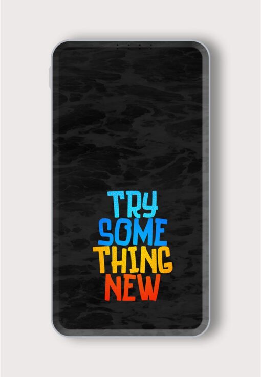 Try Something New Printed Designer 10000 mAh PowerBank Zapvi