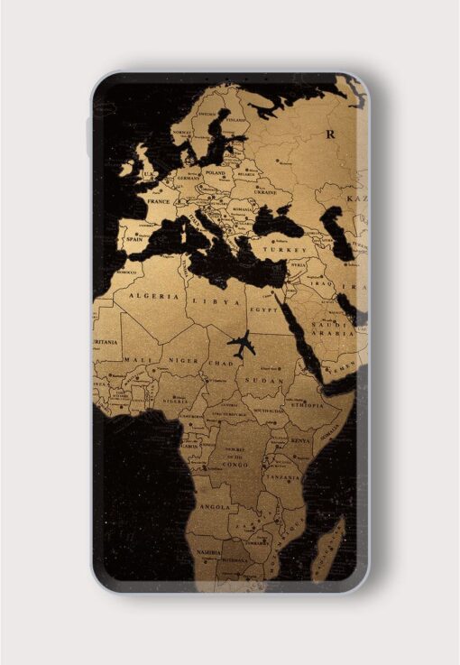 Old Map Printed Designer 10000 mAh PowerBank Zapvi