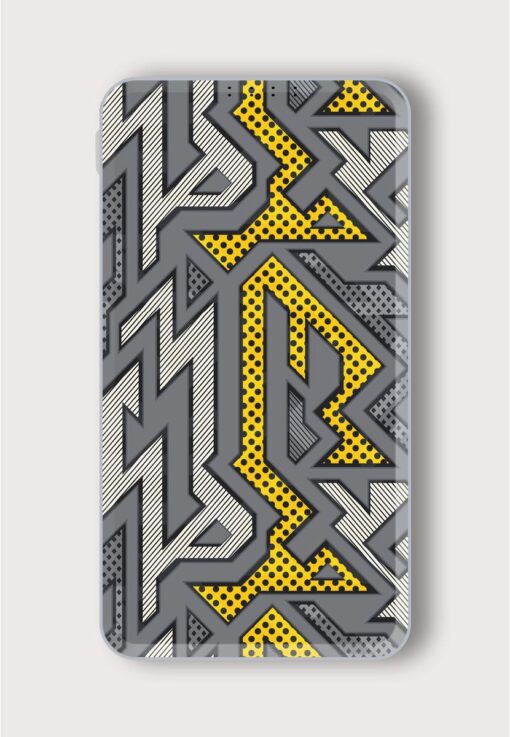 Abstract Urban Geometric Printed Designer 10000 mAh PowerBank Zapvi