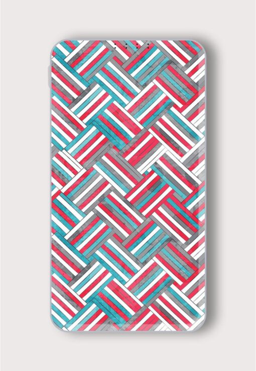 Abstract Wattled Seamless Printed Designer 10000 mAh PowerBank Zapvi