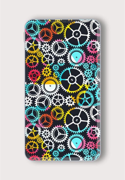 Colored Clockwork Seamless Printed Designer 10000 mAh PowerBank Zapvi