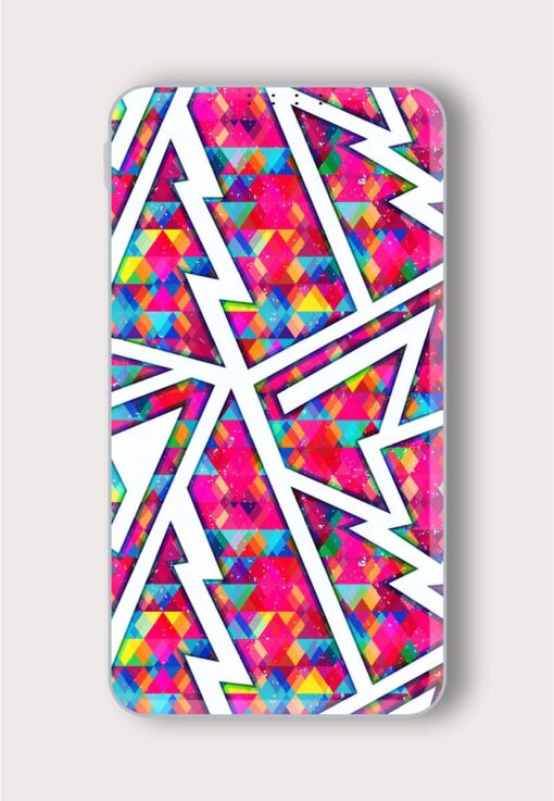 Colored Mosaic Seamless Printed Designer 10000 mAh PowerBank Zapvi