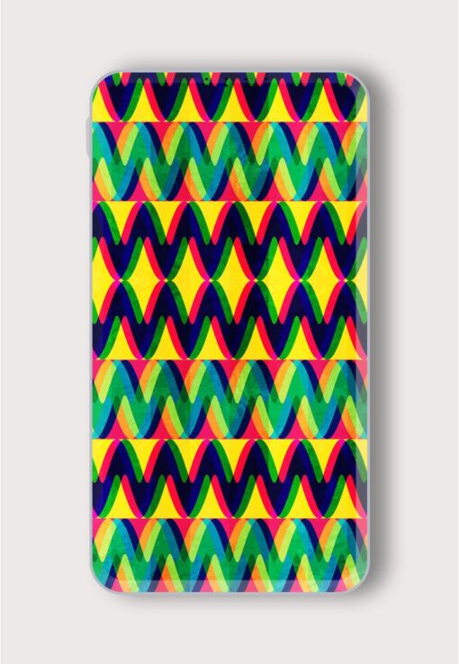 Zigzag Seamless Pattern Printed Designer 10000 mAh PowerBank Zapvi