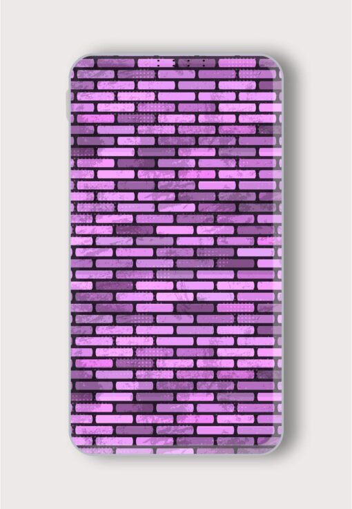 Abstract Brick Wall Printed Designer 10000 mAh PowerBank Zapvi