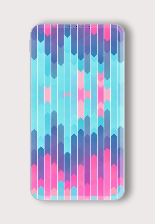 Abstract Lines Vector Printed Designer 10000 mAh PowerBank Zapvi