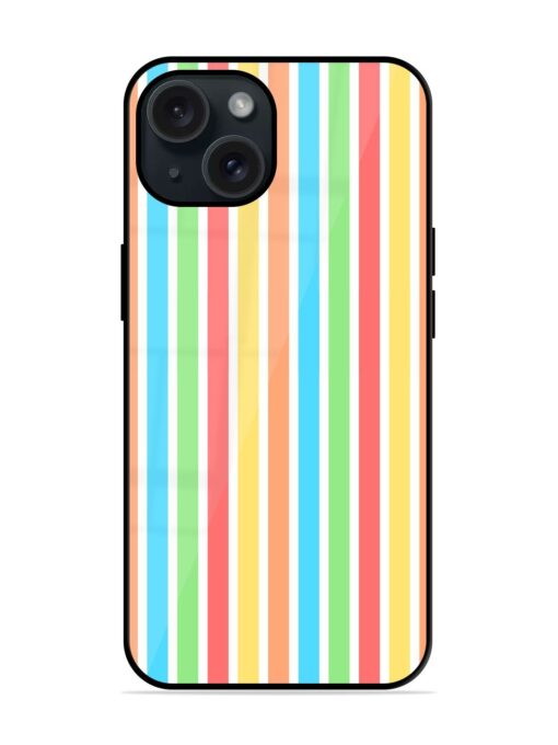 Colorful Stripes Glossy Metal TPU Case Zapvi