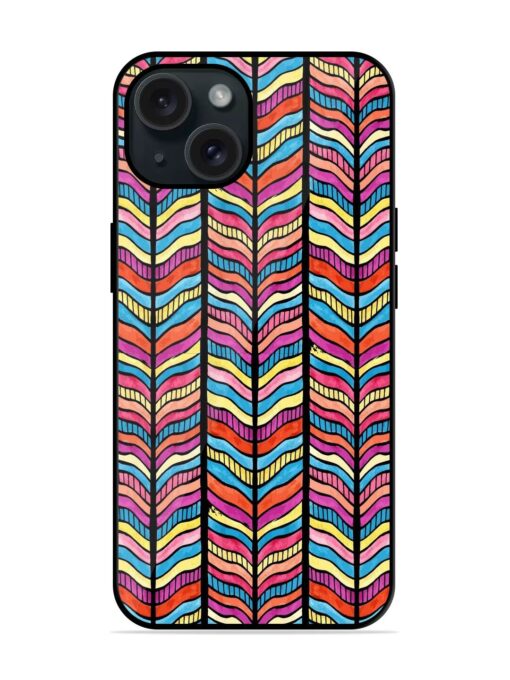 Zigzag Vertica Art Glossy Metal TPU Case Zapvi