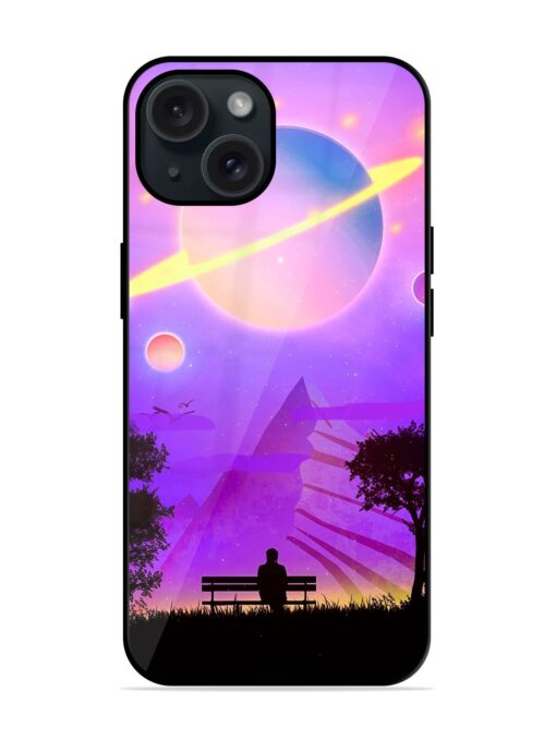 Alone With Universe Glossy Metal TPU Case Zapvi