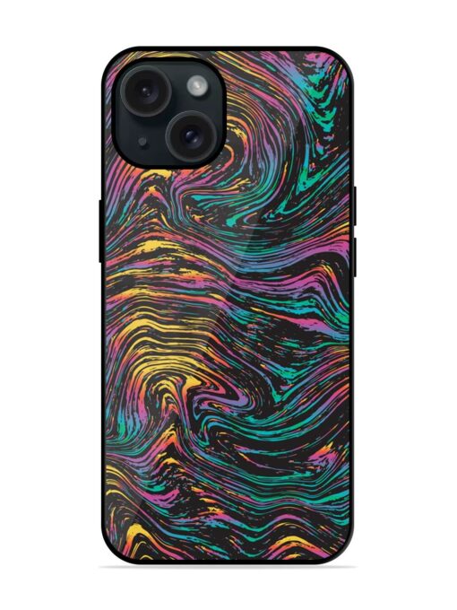 Abstract Liquid Colors Glossy Metal TPU Case Zapvi