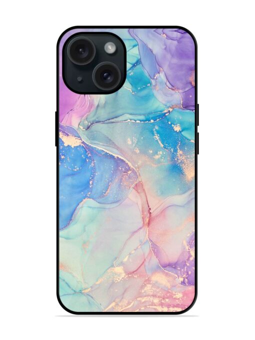 Alcohol Ink Colors Glossy Metal TPU Case Zapvi