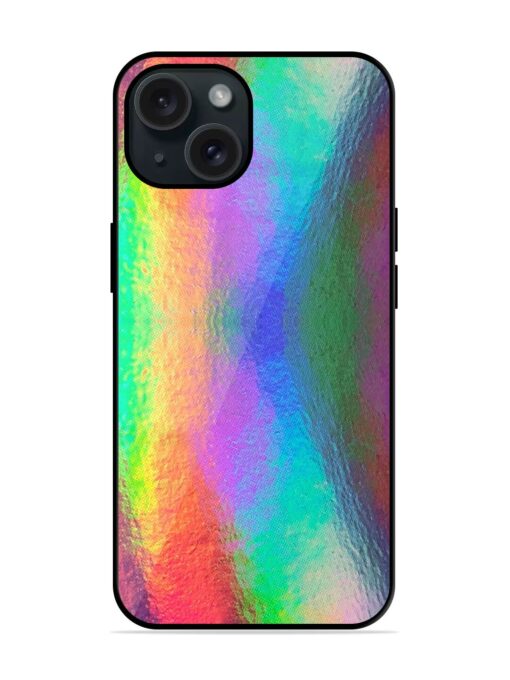 Colorful Holographic Background Glossy Metal TPU Case Zapvi