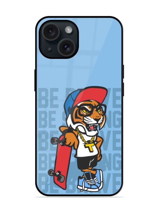 Cool Tiger Vector Glossy Metal TPU Case Zapvi