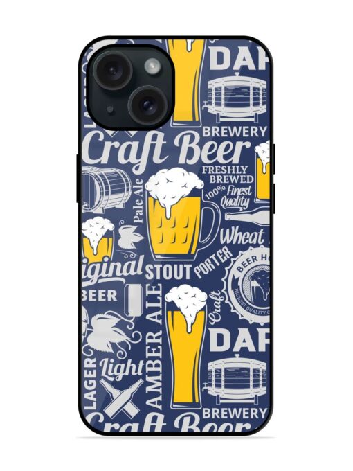 Typographic Vector Beer Glossy Metal TPU Case Zapvi