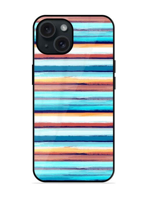 Watercolor Striped Fashion Glossy Metal TPU Case Zapvi