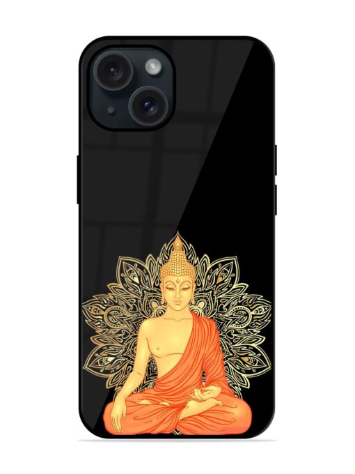 Sitting Buddha Over Glossy Metal TPU Case Zapvi