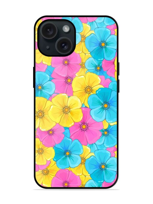 Seamless Pattern Blue Glossy Metal TPU Case Zapvi