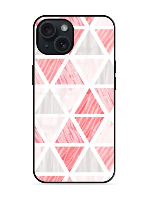 Triangle Watercolor Abstract Glossy Metal TPU Case Zapvi